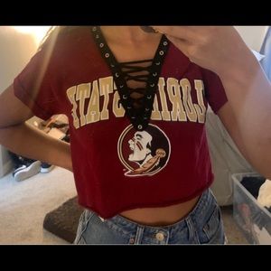 Game Day FSU Cropped Top